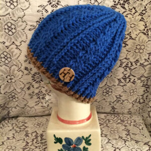 Blue Cabled Hat