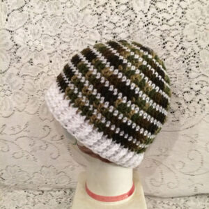 Camo Variegated Striped Beanie