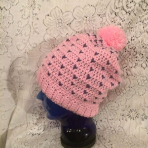 Falling Hearts Slouchy Beanie