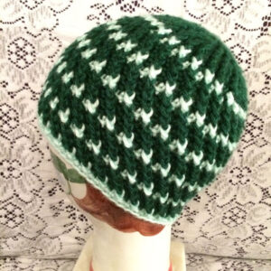 Textured Striped and Spiraled Hat