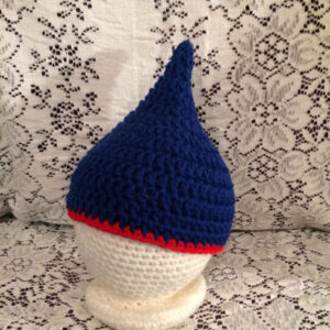Pointy Blue Newborn Hat