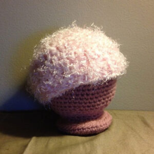 Pink Fuzzy Newborn Hat