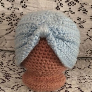 Blue Newborn Turban Hat