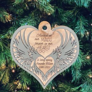 *Memorial Christmas Ornaments with Wings