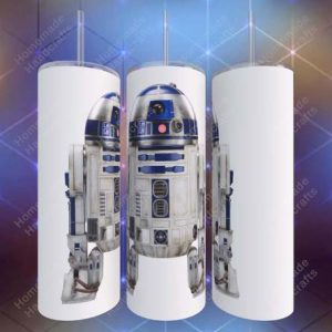Blue and White Robot 20oz Tumbler
