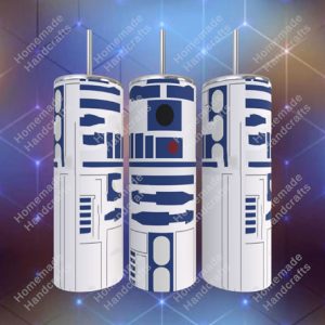 Blue Robot Cartoon 20oz Tumbler