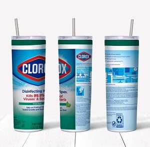 Cleaning Wipes 20oz Tumbler