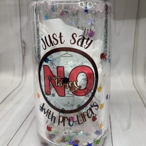 Just Say NO! 16oz Glass Mug