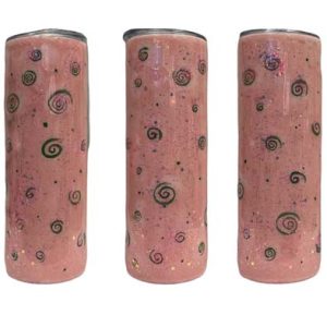 Pink and Green Swirls 20oz Tumbler