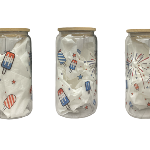 Customizable Firework Pops 16oz Glass Mug