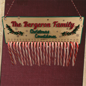 Candy Cane Christmas Countdown Calendars