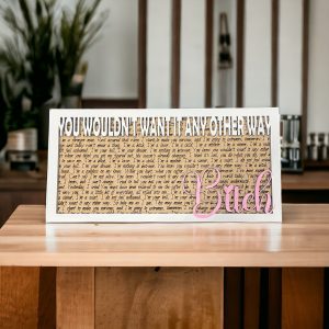 Bitch - Song Lyric Stand & Frame SVG File  - DIGITAL DOWNLOAD