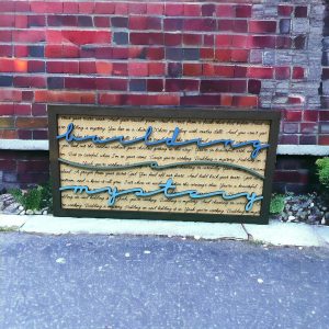 Building A Mystery - Song Lyric Stand & Frame SVG File  - DIGITAL DOWNLOAD