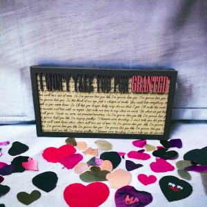 I'm Gonna Love You (Like I'm Gonna Lose You) - Song Lyric Stand & Frame SVG File  - DIGITAL DOWNLOAD