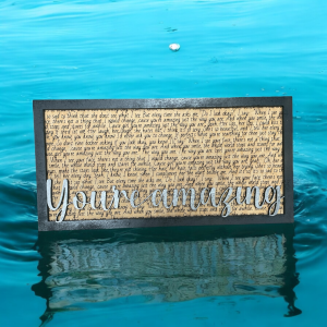 Just The Way You Are - Song Lyric Stand & Frame SVG File  - DIGITAL DOWNLOAD