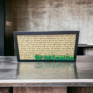 Kryptonite - Song Lyric Stand & Frame SVG File  - DIGITAL DOWNLOAD