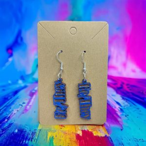 He/They Print Earrings