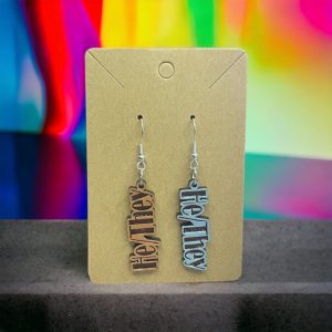 Hey/They Print Earrings