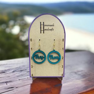 Round Pronoun Earrings (variable)