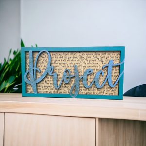 Project - Song Lyric Stand & Frame SVG File  - DIGITAL DOWNLOAD