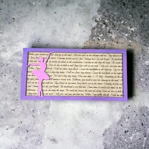 Tiny Dancer - Song Lyric Stand & Frame SVG File  - DIGITAL DOWNLOAD