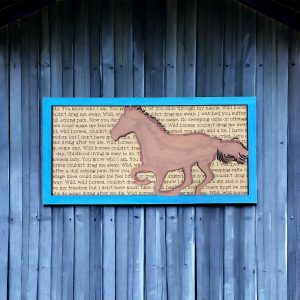 Wild Horses - Song Lyric Stand & Frame SVG File  - DIGITAL DOWNLOAD