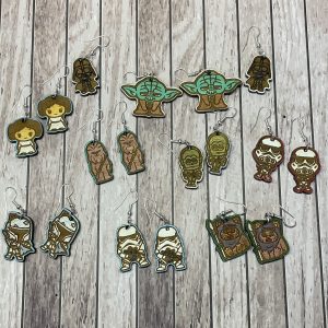 Space Movie Character Earrings