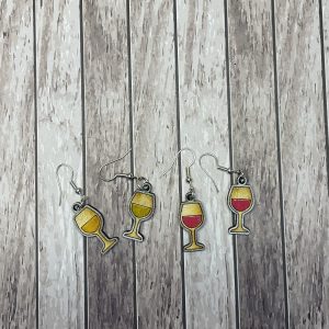 Wine Glass Earrings
