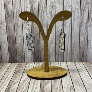 Rectangle Christmas Lights Earrings