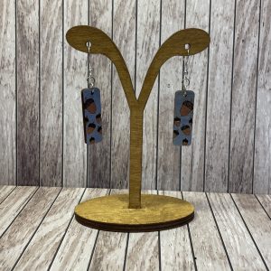 Rectangle Acorns Earrings