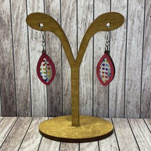 Rainbow Heart Earrings