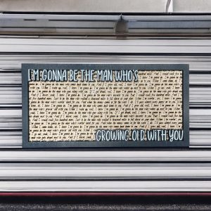 500 Miles - Song Lyric Stand & Frame SVG File  - DIGITAL DOWNLOAD