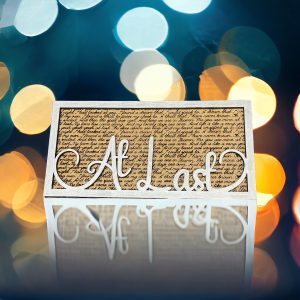 At Last - Song Lyric Stand & Frame SVG File  - DIGITAL DOWNLOAD