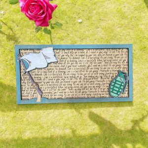 Love Is A Battlefield - Song Lyric Stand & Frame SVG File  - DIGITAL DOWNLOAD