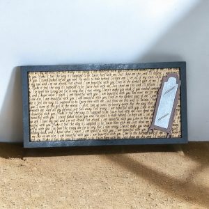 Beautiful With You - Song Lyric Stand & Frame SVG File  - DIGITAL DOWNLOAD