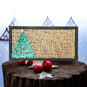 Oh Christmas Tree - Song Lyric Stand & Frame SVG File  - DIGITAL DOWNLOAD