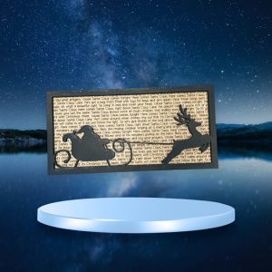 Here Comes Santa Claus - Song Lyric Stand & Frame SVG File  - DIGITAL DOWNLOAD