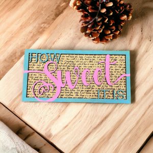 How Sweet It Is - Song Lyric Stand & Frame SVG File  - DIGITAL DOWNLOAD