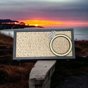 I'd Love To Change Your Name - Song Lyric Stand & Frame SVG File  - DIGITAL DOWNLOAD