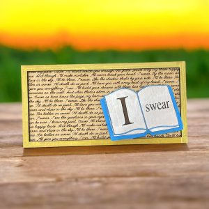 I Swear - Song Lyric Stand & Frame SVG File  - DIGITAL DOWNLOAD