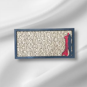 Lady In Red - Song Lyric Stand & Frame SVG File  - DIGITAL DOWNLOAD