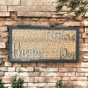 Mother Lover - Song Lyric Stand & Frame SVG File  - DIGITAL DOWNLOAD