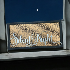 Silent Night - Song Lyric Stand & Frame SVG File  - DIGITAL DOWNLOAD