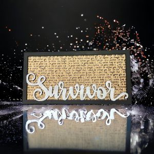 Survivor - Song Lyric Stand & Frame SVG File  - DIGITAL DOWNLOAD