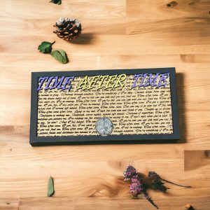 Time After Time - Song Lyric Stand & Frame SVG File  - DIGITAL DOWNLOAD