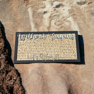 When You Say Nothing At All - Song Lyric Stand & Frame SVG File  - DIGITAL DOWNLOAD