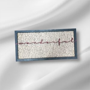 Wonderful Tonight - Song Lyric Stand & Frame SVG File  - DIGITAL DOWNLOAD